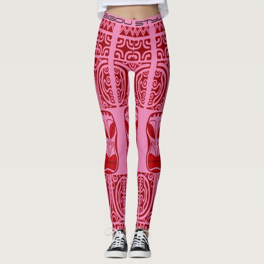 Legging Tribal Tatoo レギンス (正面)
