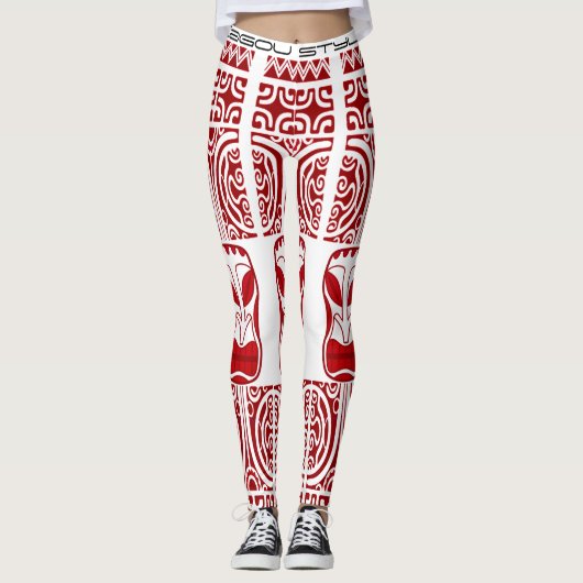 Legging Tribal Tatoo レギンス (正面)