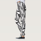 Leggings Abstract Geometric Sport design レギンス (左)