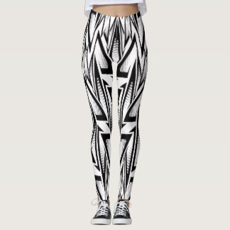 Leggings Abstract Geometric Sport design レギンス