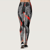 leggings abstract | modern sporty style レギンス (裏面)