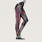 leggings abstract | modern sporty style レギンス (右)