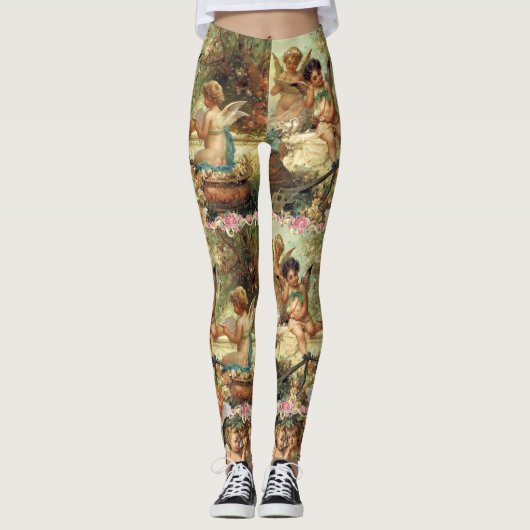 Leggings angels cherubins レギンス (正面)