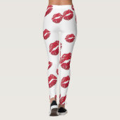leggings blanco con besos レギンス (裏面)