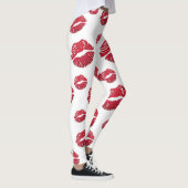 leggings blanco con besos レギンス (右)