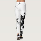  Leggings blanco y negro レギンス (裏面)