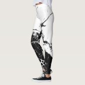  Leggings blanco y negro レギンス (左)