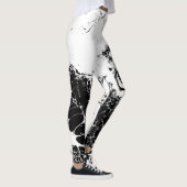 Leggings blanco y negro レギンス (右)