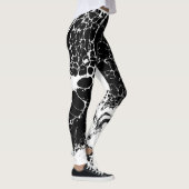  Leggings blanco y negro レギンス (右)