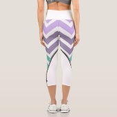 Leggings Capri blanco con zigzag カプリレギンス (裏面)