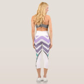 Leggings Capri blanco con zigzag カプリレギンス (裏面)