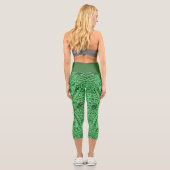 Leggings Capri Capris taille haute/Tribal/Vert カプリレギンス (裏面)
