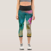 Leggings Capri Legging artistique by Lyla FERRARIS カプリレギンス (正面)