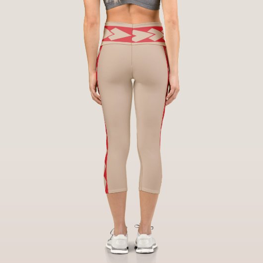 Leggings Capri taille haute tribal Amazone カプリレギンス (裏面)