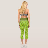 Leggings Capri taille haute/Tribal/Vert Pomme カプリレギンス (裏面)