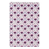 Leggings chic floral foliage purple blooming flowe ミニクリップボード (裏面)