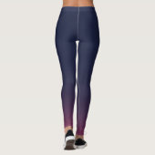 Leggings con gradiente de Azul, Violeta y Rosa レギンス (裏面)