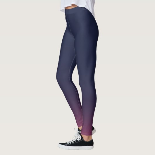 Leggings con gradiente de Azul, Violeta y Rosa レギンス (左)