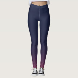 Leggings con gradiente de Azul, Violeta y Rosa レギンス