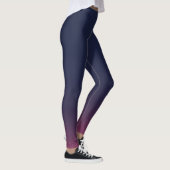 Leggings con gradiente de Azul, Violeta y Rosa レギンス (右)