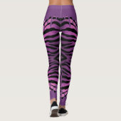 Leggings de tigre con color morado derramado レギンス (裏面)