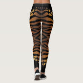 Leggings de tigre con negro derramado レギンス (裏面)