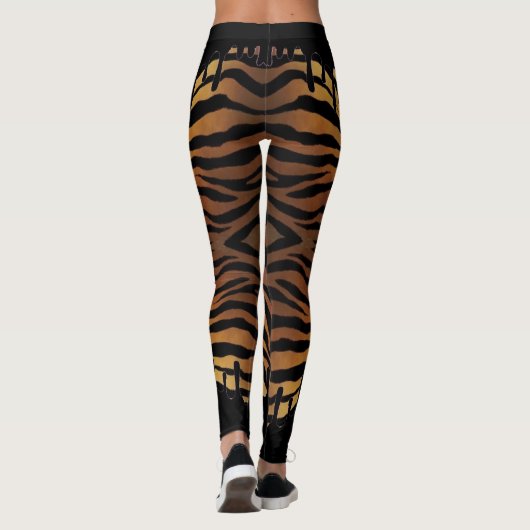 Leggings de tigre con negro derramado レギンス (裏面)
