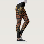 Leggings de tigre con negro derramado レギンス (右)