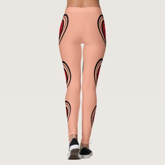 Leggings Depot High Waisted Camouflage & Heart レギンス (裏面)