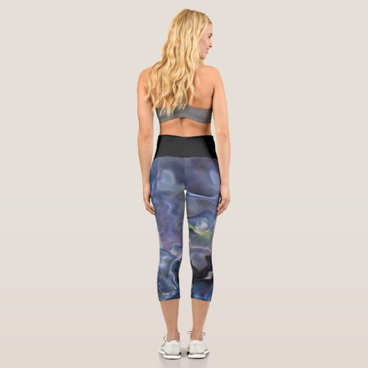 Leggings effet marbré カプリレギンス (裏面)