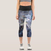 Leggings effet marbré カプリレギンス (正面)