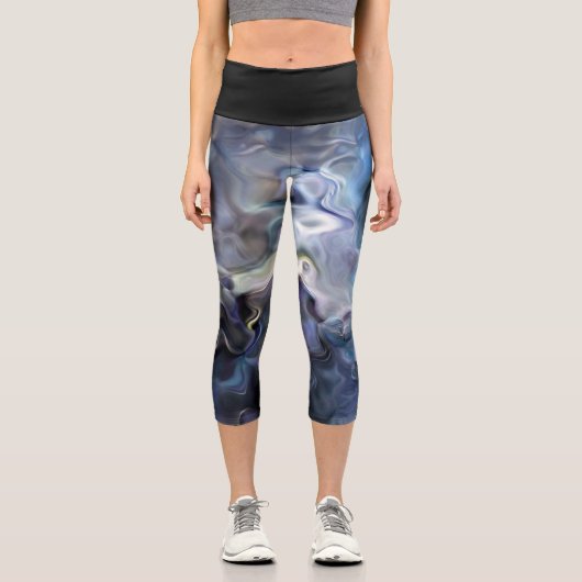 Leggings effet marbré カプリレギンス (正面)
