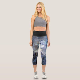 Leggings effet marbré カプリレギンス