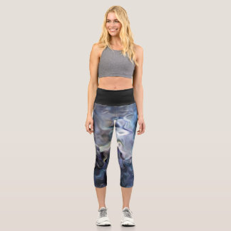 Leggings effet marbré カプリレギンス