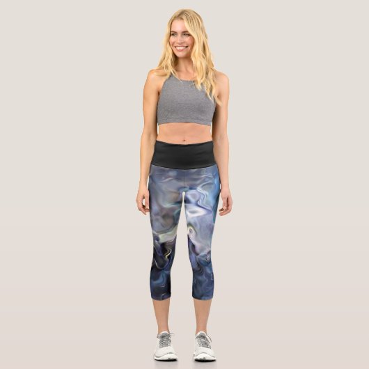 Leggings effet marbré カプリレギンス (正面)