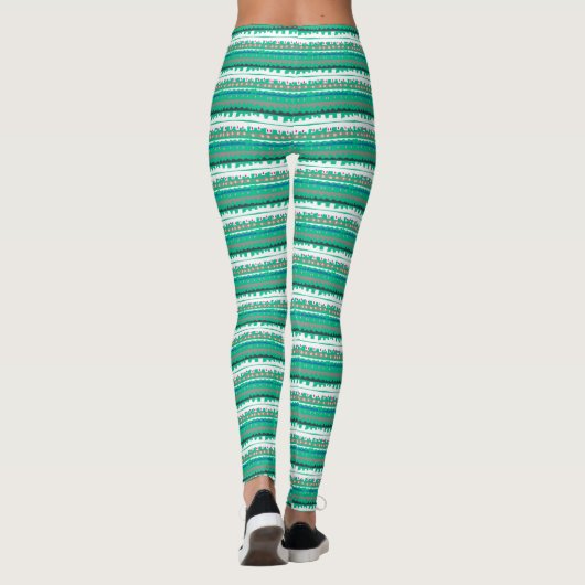 Leggings estampadas diseño geomètrico edificios レギンス (裏面)