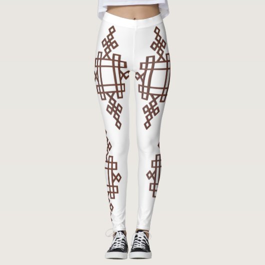 Leggings Ethiopian Habesha Cross Leggings – Tradit レギンス (正面)