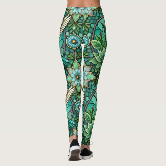 Leggings featuring a stained-glass style design レギンス (裏面)