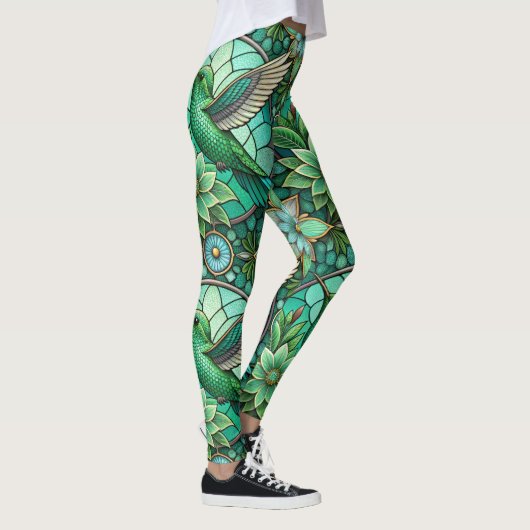 Leggings featuring a stained-glass style design レギンス (右)
