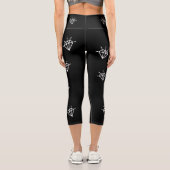 Leggings Femme "Black Diam's" Diamant Noir カプリレギンス (裏面)
