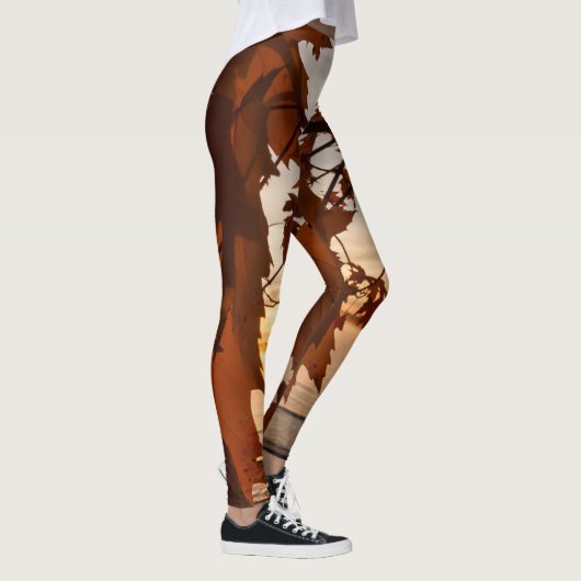 Leggings feuille d'érables レギンス (右)