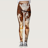 Leggings feuille d'érables レギンス (正面)