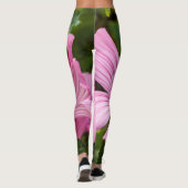 Leggings fleur rose avec la rosée du matin レギンス (裏面)