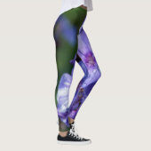 leggings fleur violet avec la rosée du matin レギンス (右)