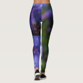 leggings fleur violet avec la rosée du matin レギンス (裏面)