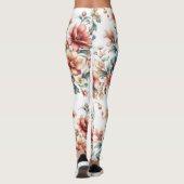 Leggings Florales Acuarela: Estilo que Florece レギンス (裏面)
