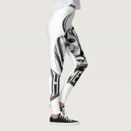 Leggings Heavy Metal Faust mit Adler Totenkopf レギンス