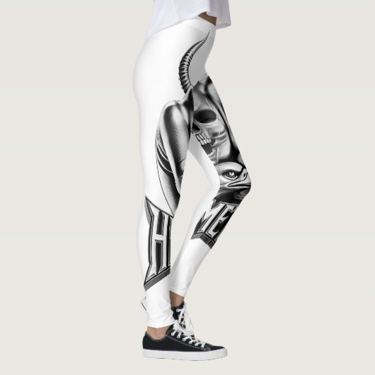 Leggings Heavy Metal Faust mit Adler Totenkopf レギンス (右)