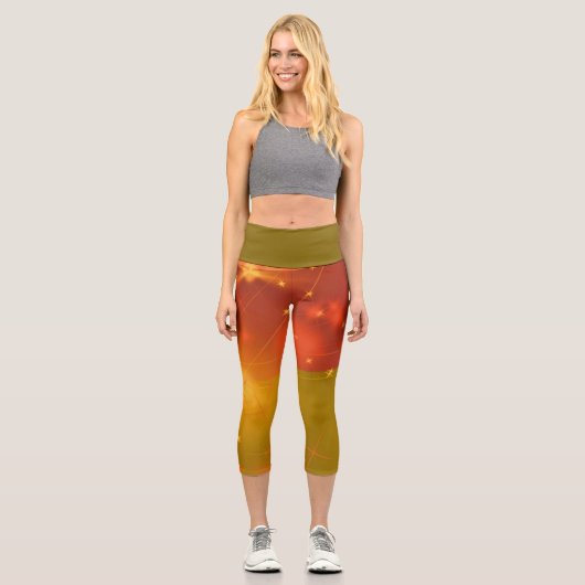 Leggings imprimé étoiles カプリレギンス (正面)