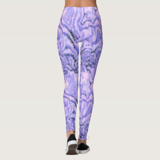 Leggings in Lila Violett Farbe レギンス (裏面)